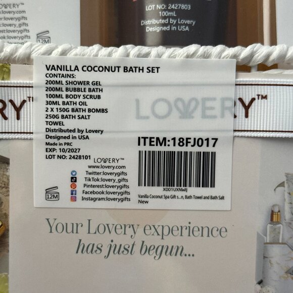 NEW lovery vanilla coconut bath set 🫧 - Picture 5 of 11